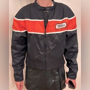 🧡Harley Davidson🖤 Women’s Nylon Medium Weight Jacket Size XL excellent condition